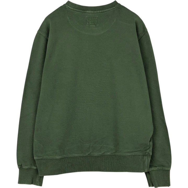 Calvin Klein JEANS printed sweatshirt, men's size L (approx.) cotton Green type dark green Vintage Second Hand