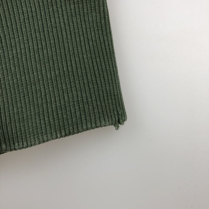 Calvin Klein JEANS printed sweatshirt, men's size L (approx.) cotton Green type dark green Vintage Second Hand