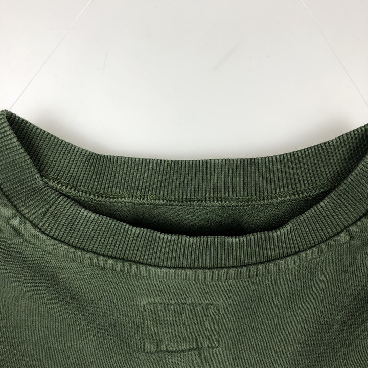 Calvin Klein JEANS printed sweatshirt, men's size L (approx.) cotton Green type dark green Vintage Second Hand