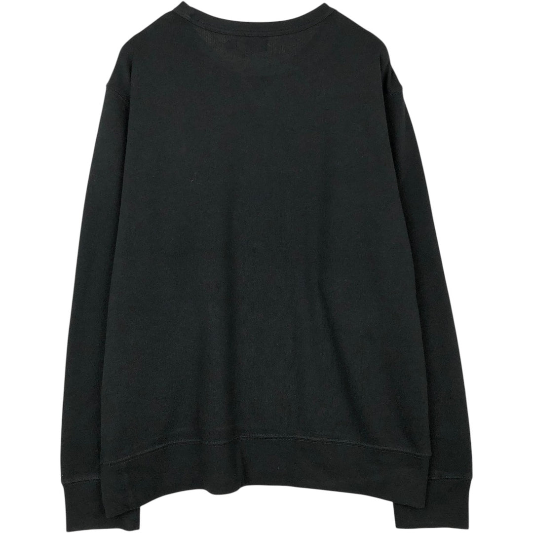 Ralph Lauren POLO RALPH LAUREN One-point logo sweatshirt, sweatshirt, men's XL size cotton black type Vintage Second Hand