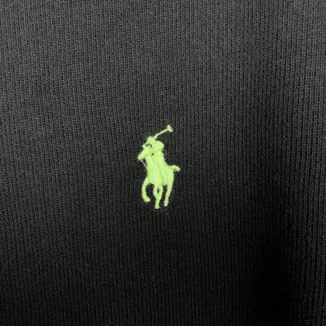Ralph Lauren POLO RALPH LAUREN One-point logo sweatshirt, sweatshirt, men's XL size cotton black type Vintage Second Hand