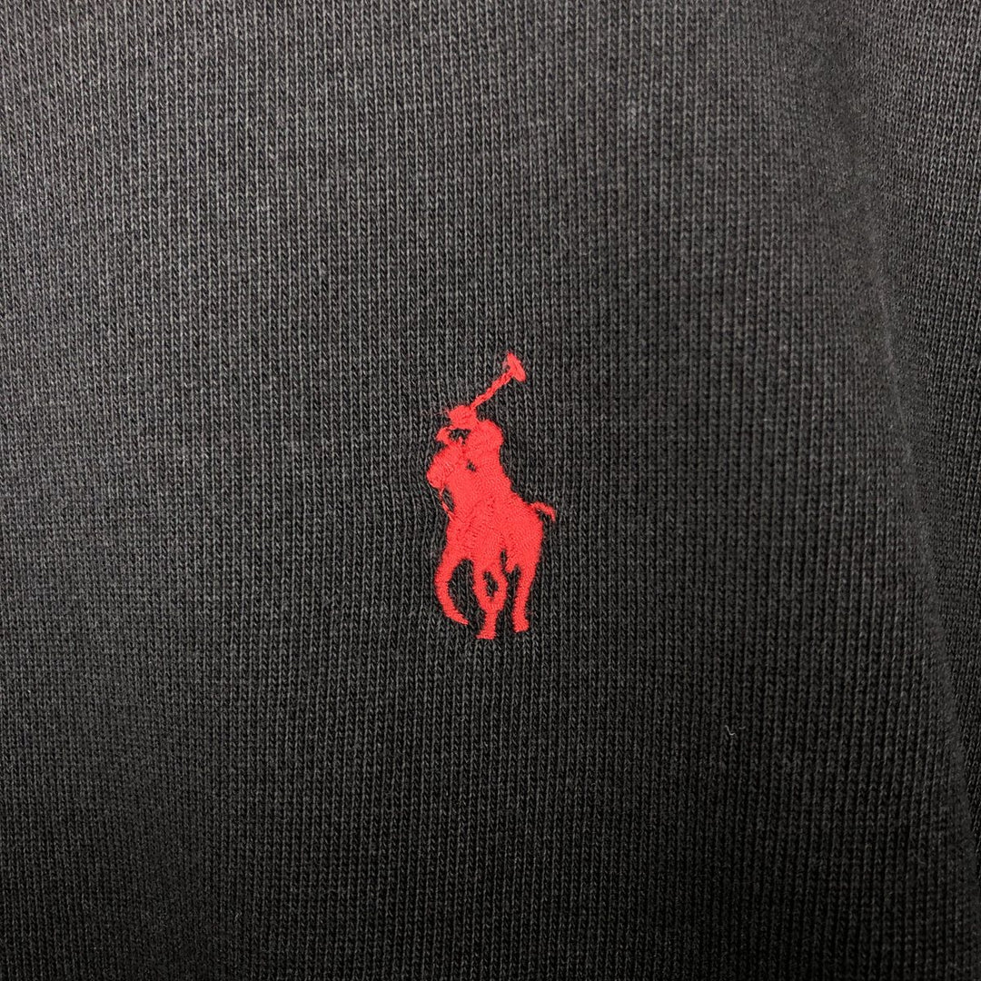 Ralph Lauren POLO RALPH LAUREN One-point logo sweatshirt, sweatshirt, men's M size cotton black type Vintage Second Hand