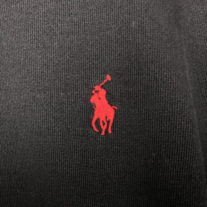 Ralph Lauren POLO RALPH LAUREN One-point logo sweatshirt, sweatshirt, men's M size cotton black type Vintage Second Hand