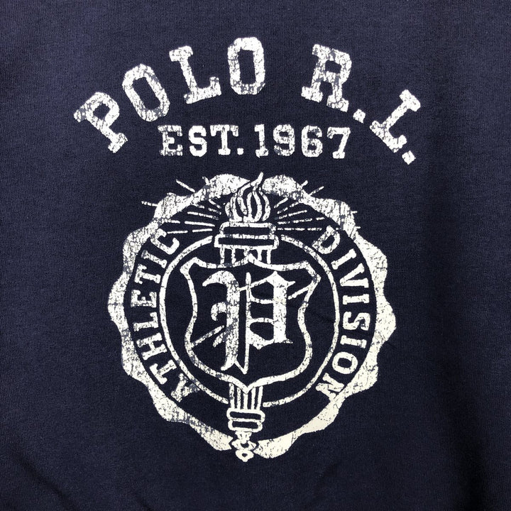 Ralph Lauren POLO RALPH LAUREN Logo sweatshirt, sweatshirt, men's size M cotton navy blue type Vintage Second Hand