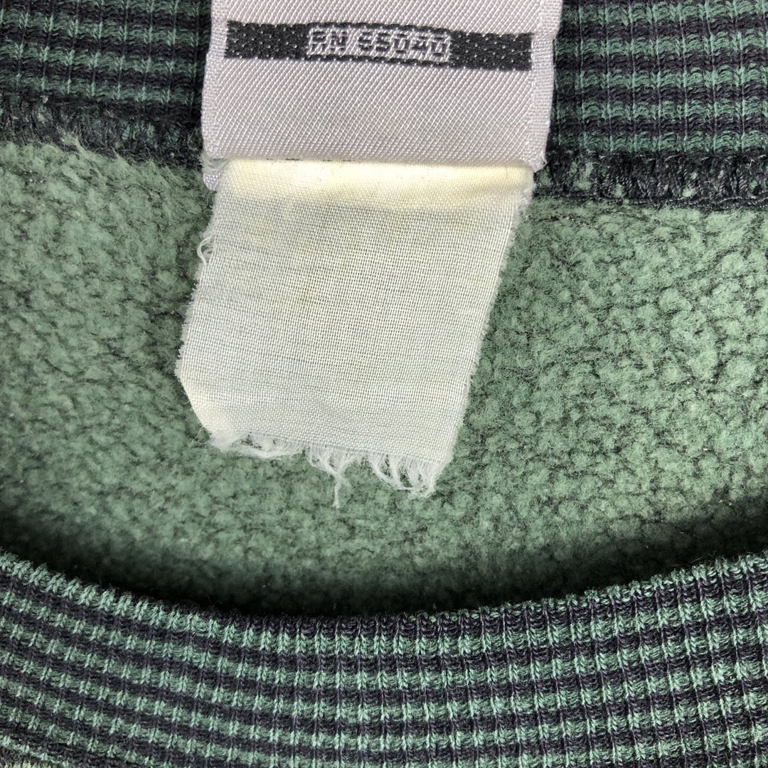 Ocean Pacific Border Pattern One-Point Logo Sweatshirt, Men's XL Equivalent, Vintage unclear Green type dark green Vintage Second Hand