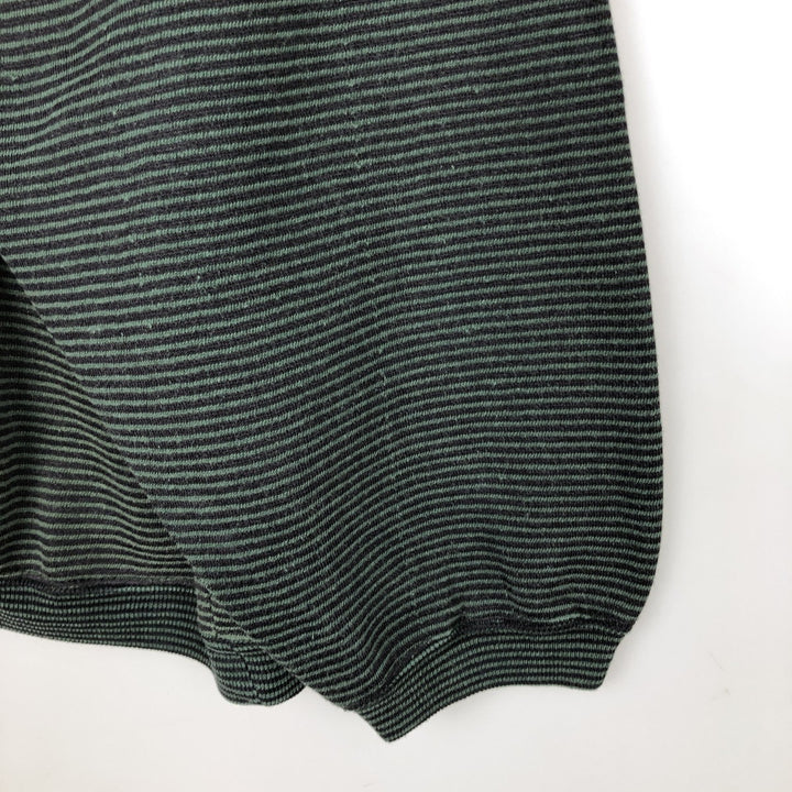 Ocean Pacific Border Pattern One-Point Logo Sweatshirt, Men's XL Equivalent, Vintage unclear Green type dark green Vintage Second Hand