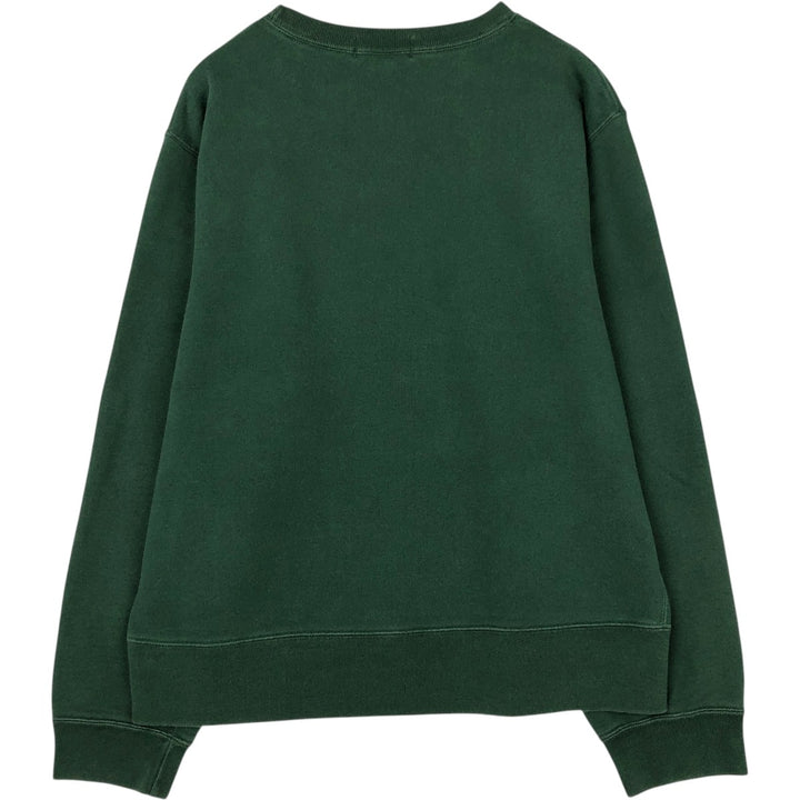 Ralph Lauren POLO by Ralph Lauren One Point Logo Sweatshirt Trainer Men's L size cotton green type Vintage Second Hand