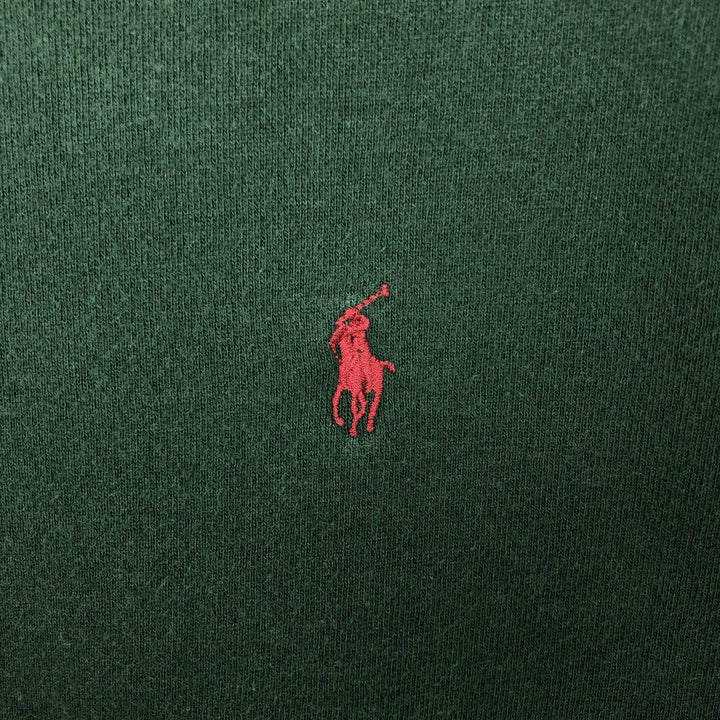 Ralph Lauren POLO by Ralph Lauren One Point Logo Sweatshirt Trainer Men's L size cotton green type Vintage Second Hand