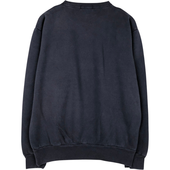 Ralph Lauren POLO by Ralph Lauren plain blank sweatshirt, men's size L cotton navy blue type Vintage Second Hand