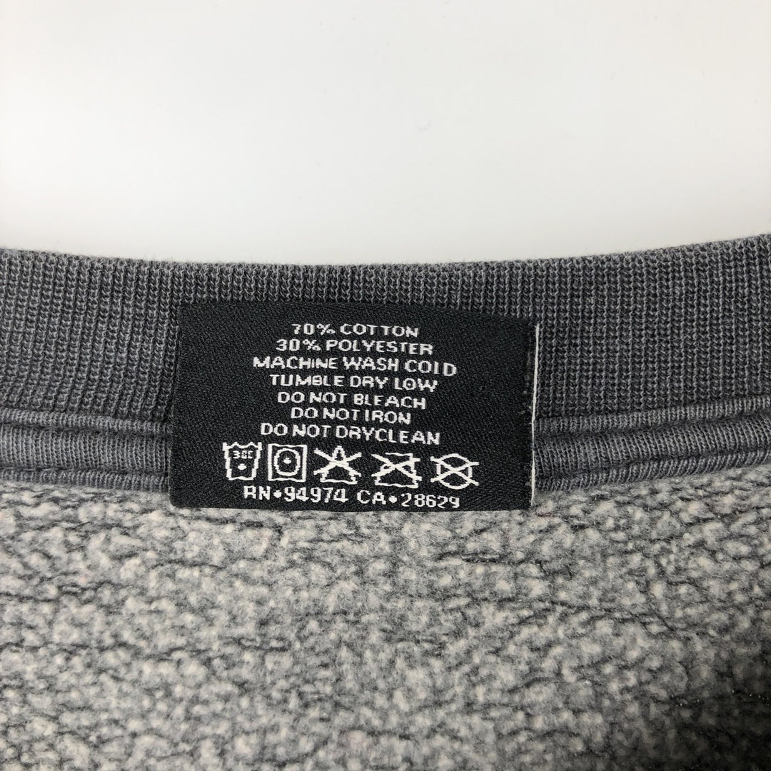Stussy logo sweatshirt, size M, men's cotton Charcoal Vintage Second Hand