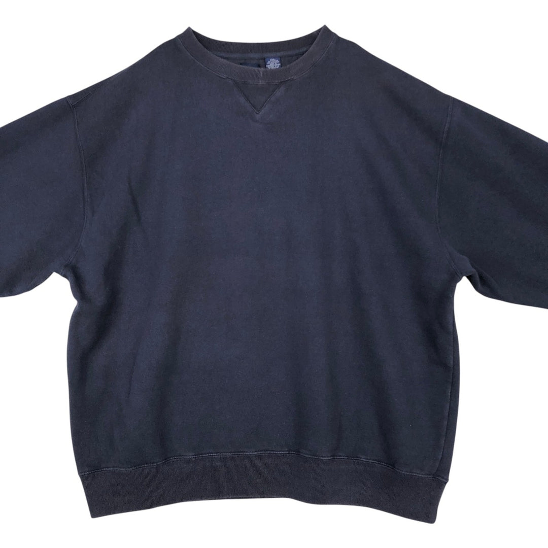 90'S GAP Old Gap Plain Blank Sweatshirt, Men's XXL equivalent, Vintage cotton navy blue type Vintage Second Hand