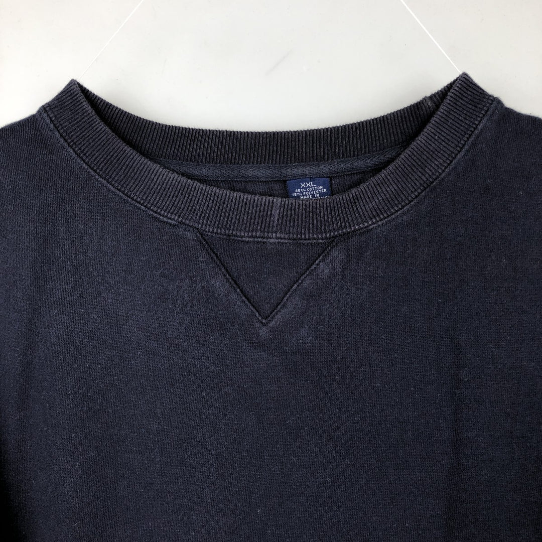 90'S GAP Old Gap Plain Blank Sweatshirt, Men's XXL equivalent, Vintage cotton navy blue type Vintage Second Hand
