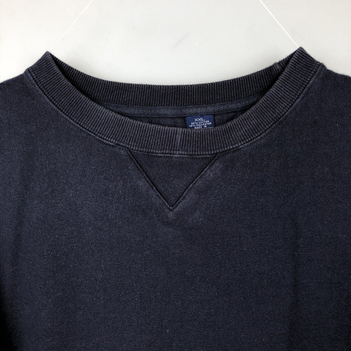 90'S GAP Old Gap Plain Blank Sweatshirt, Men's XXL equivalent, Vintage cotton navy blue type Vintage Second Hand