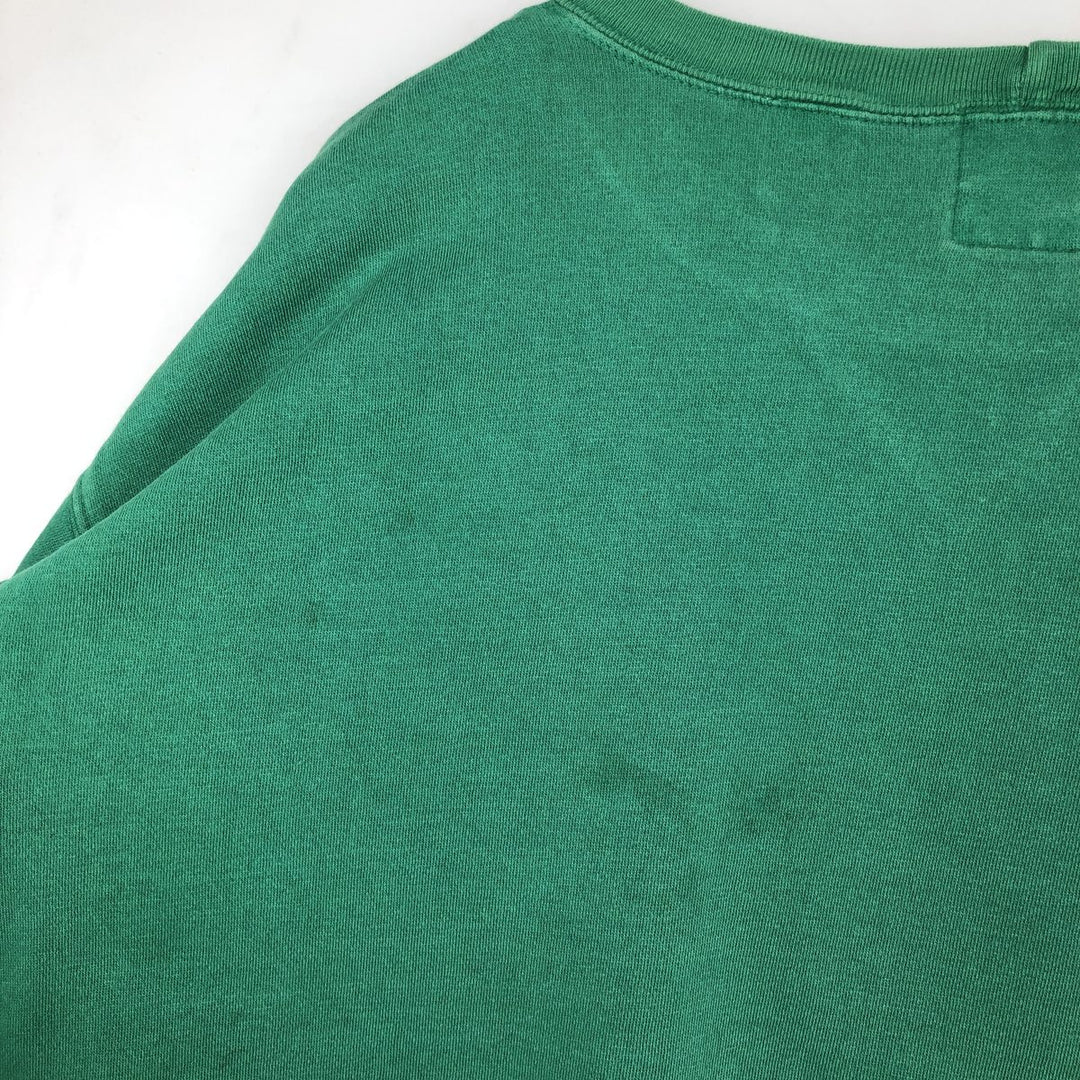 GAP Old Gap Plain Blank Sweatshirt (Men's Size L) cotton green type Vintage Second Hand