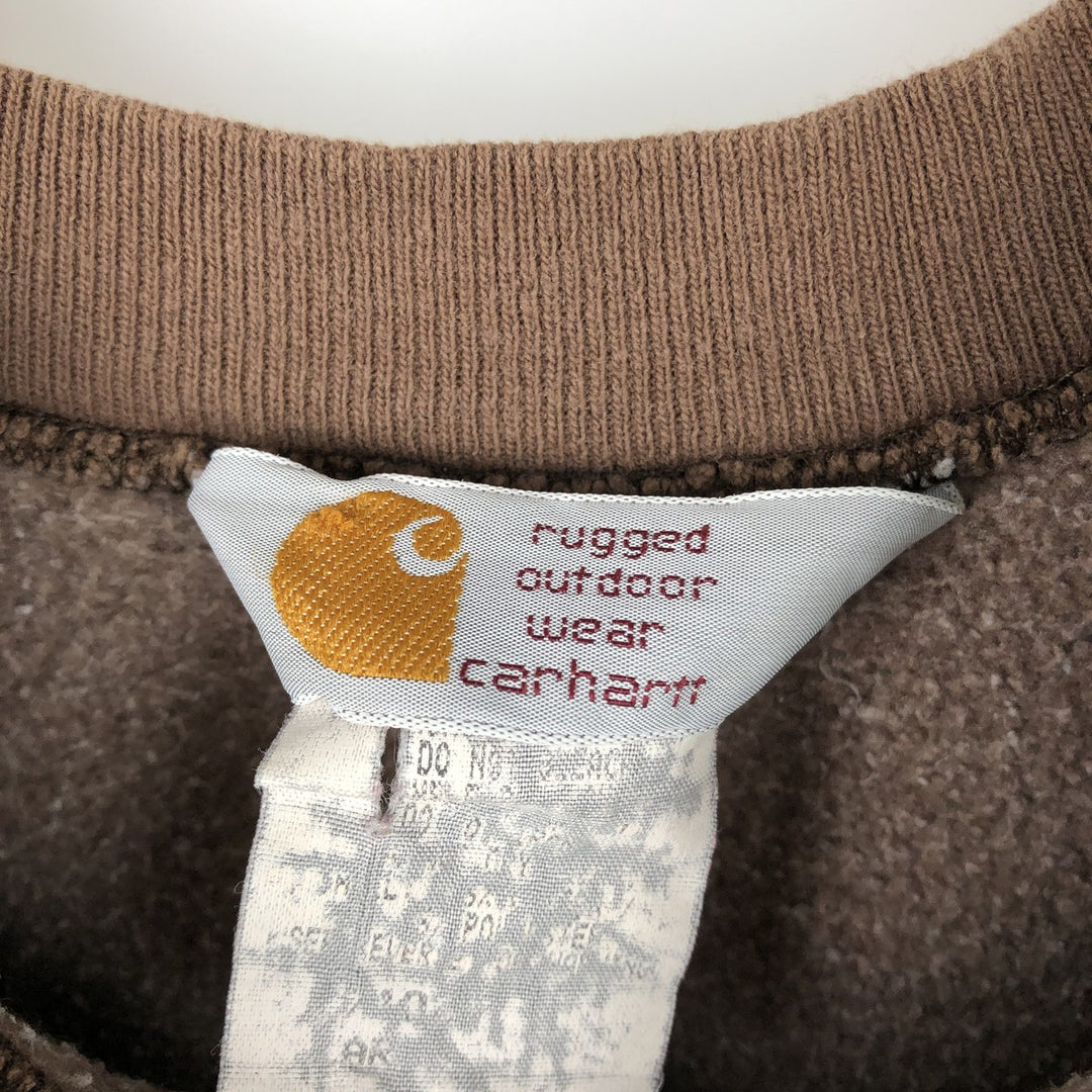 Carhartt Plain Blank Sweatshirt (Men's Size XL) unclear brown type Vintage Second Hand