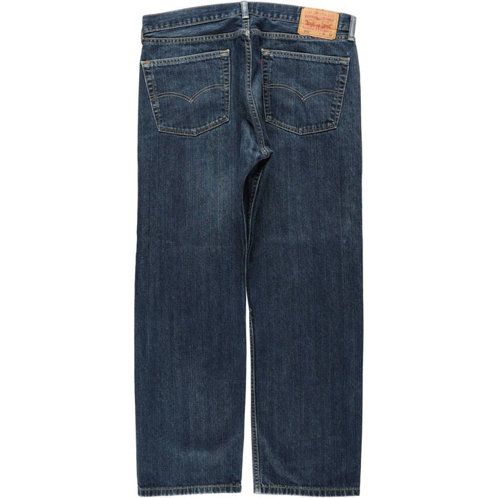 Levi's 505 tapered denim pants for men, size w36 cotton blue type Vintage Second Hand