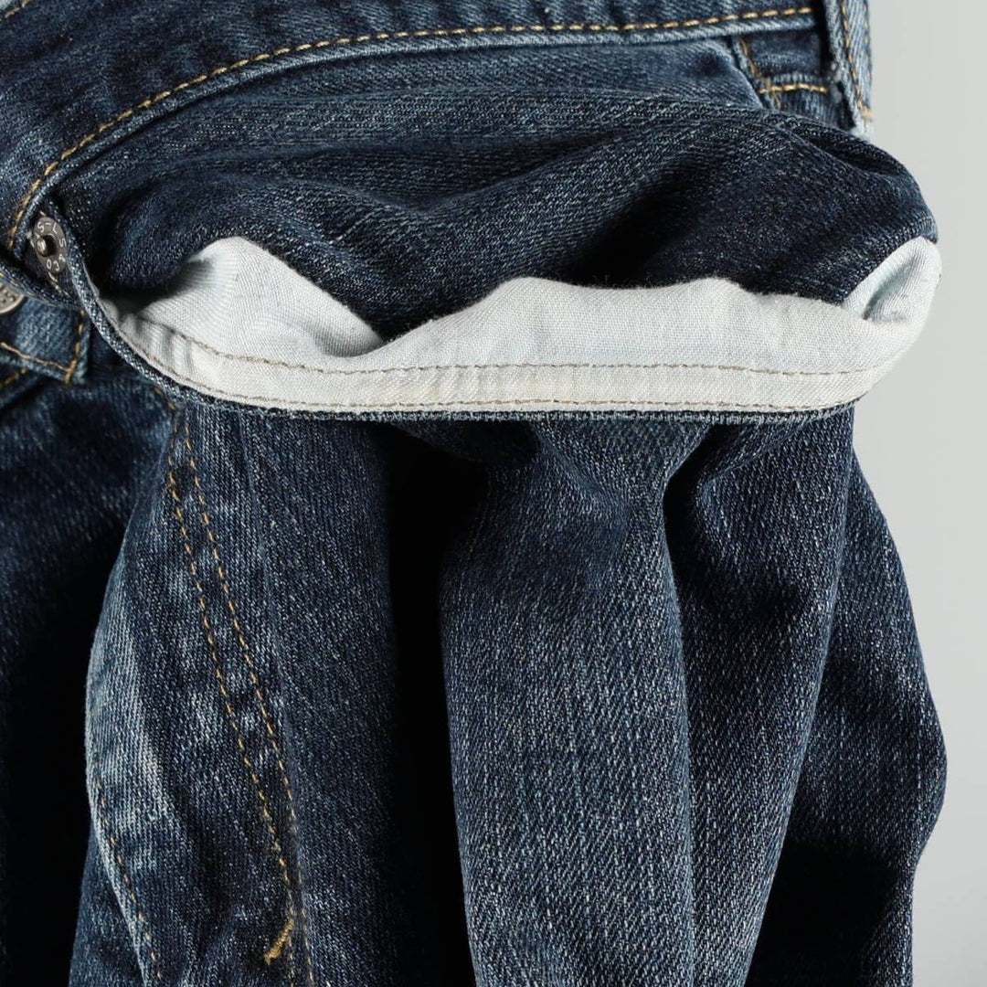 Levi's 505 tapered denim pants for men, size w36 cotton blue type Vintage Second Hand