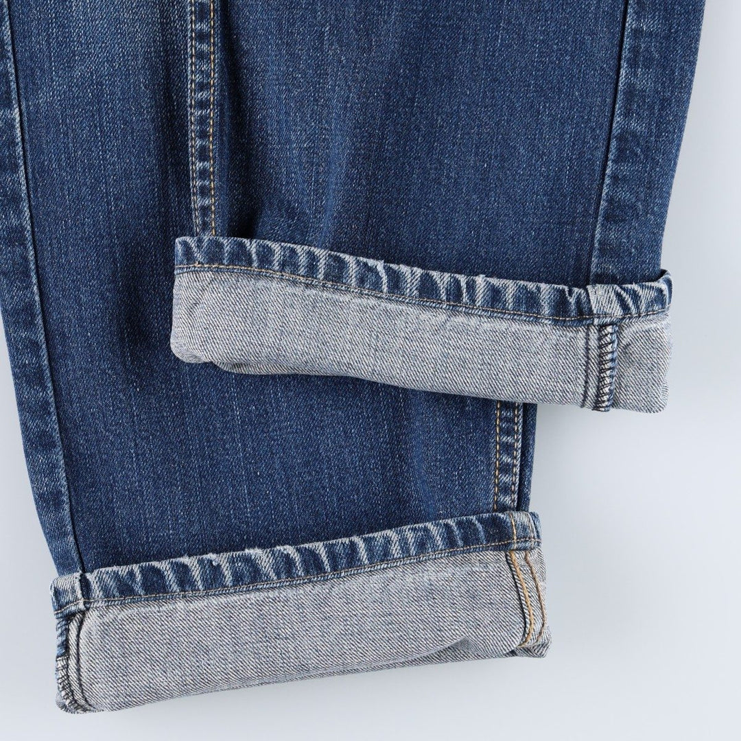 Levi's 505 STRAIGHT FIT tapered denim pants for men, size w34 cotton blue type Vintage Second Hand