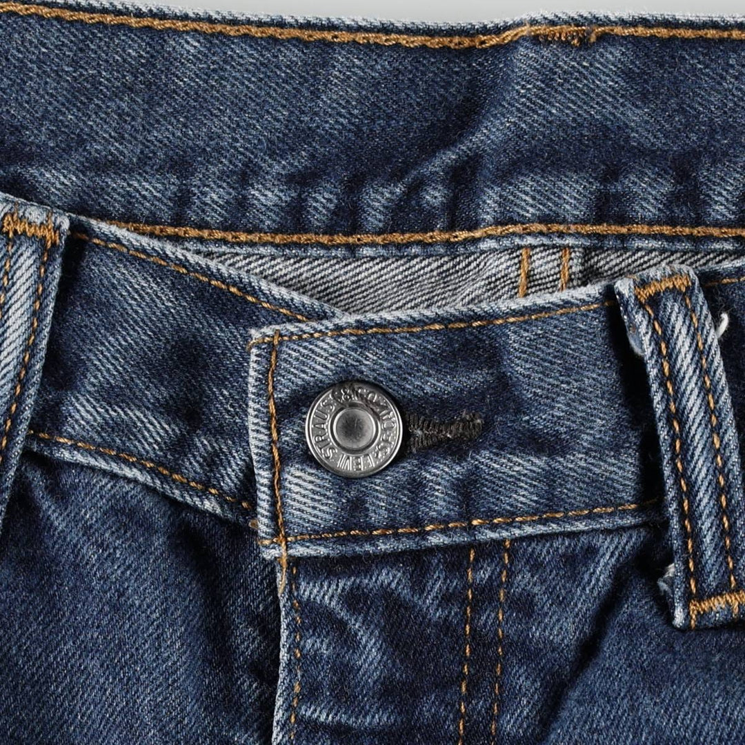 Levi's 505 tapered denim pants for men, size w37 cotton blue type Vintage Second Hand