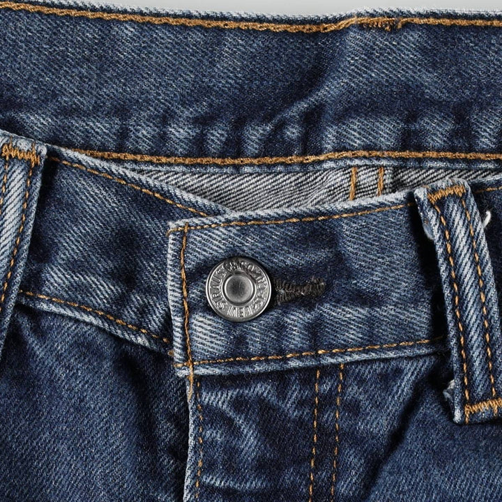 Levi's 505 tapered denim pants for men, size w37 cotton blue type Vintage Second Hand