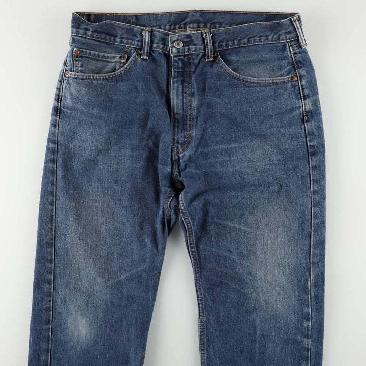 Levi's 505 tapered denim pants for men, size w37 cotton blue type Vintage Second Hand