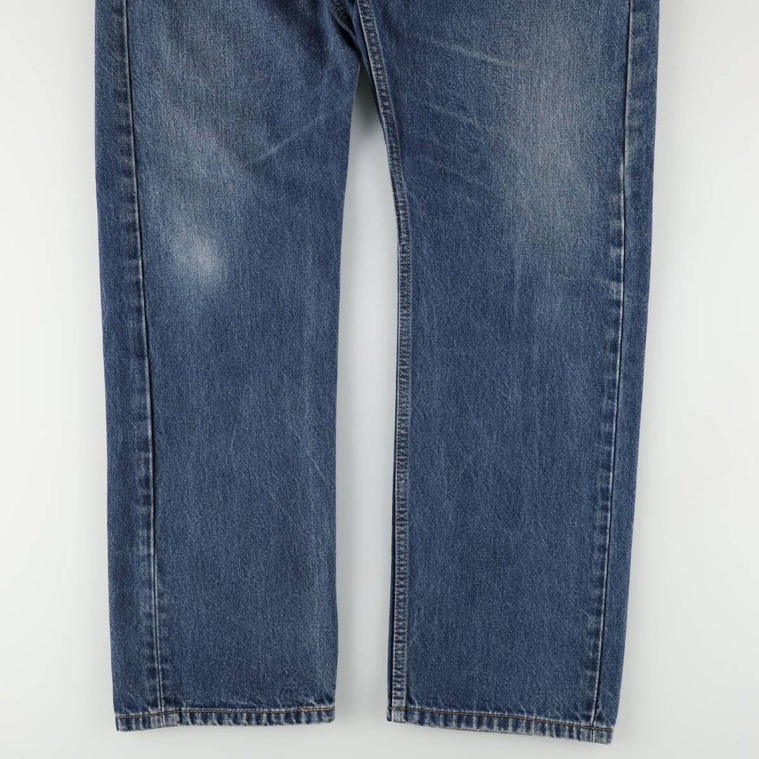 Levi's 505 tapered denim pants for men, size w37 cotton blue type Vintage Second Hand