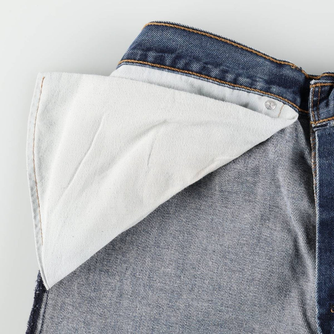 Levi's 505 tapered denim pants for men, size w37 cotton blue type Vintage Second Hand