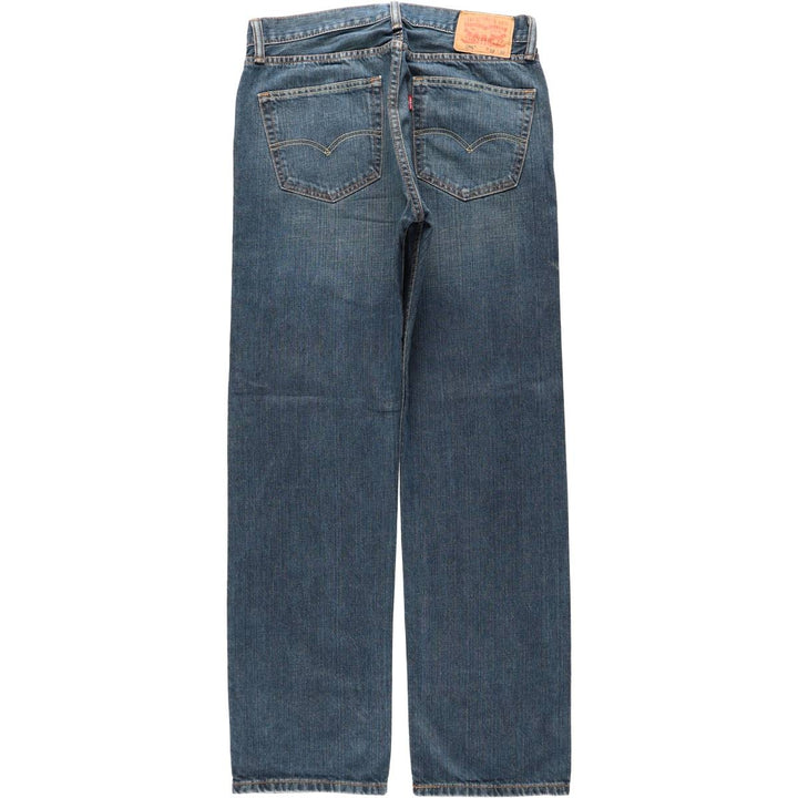 Levi's 505 tapered denim pants for men, size W34 cotton blue type Vintage Second Hand