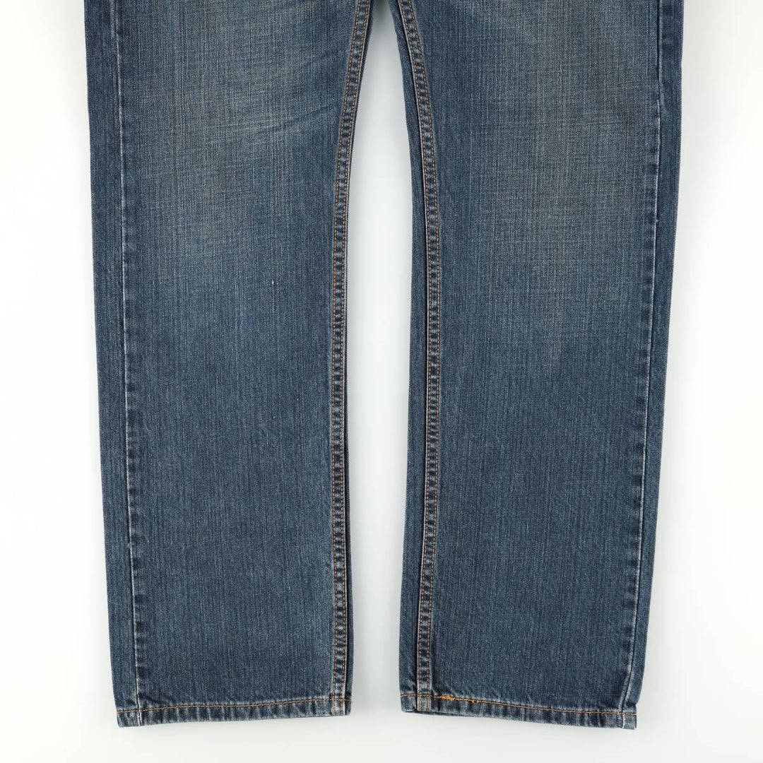 Levi's 505 tapered denim pants for men, size W34 cotton blue type Vintage Second Hand