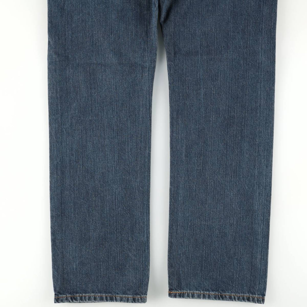 Levi's 505 tapered denim pants for men, size W34 cotton blue type Vintage Second Hand