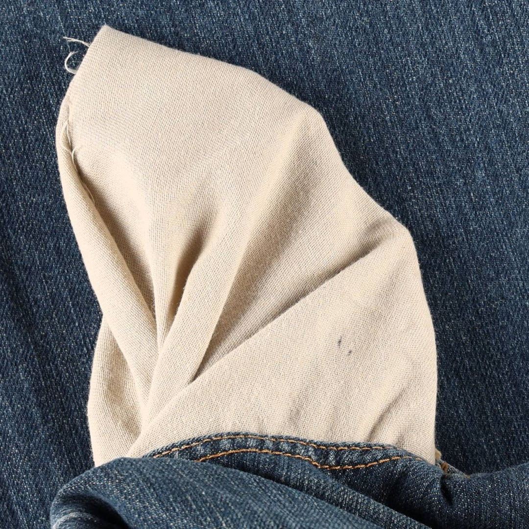 Levi's 505 tapered denim pants for men, size W34 cotton blue type Vintage Second Hand
