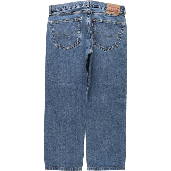 Levi's 505 tapered denim pants for men, size w36 cotton blue type Vintage Second Hand
