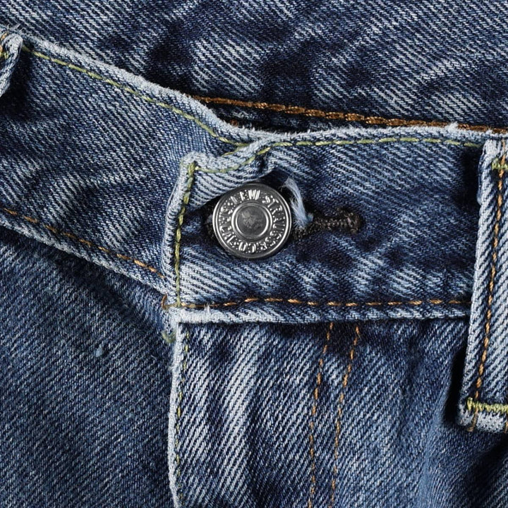 Levi's 505 tapered denim pants for men, size w36 cotton blue type Vintage Second Hand