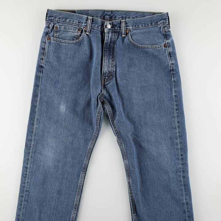 Levi's 505 tapered denim pants for men, size w36 cotton blue type Vintage Second Hand