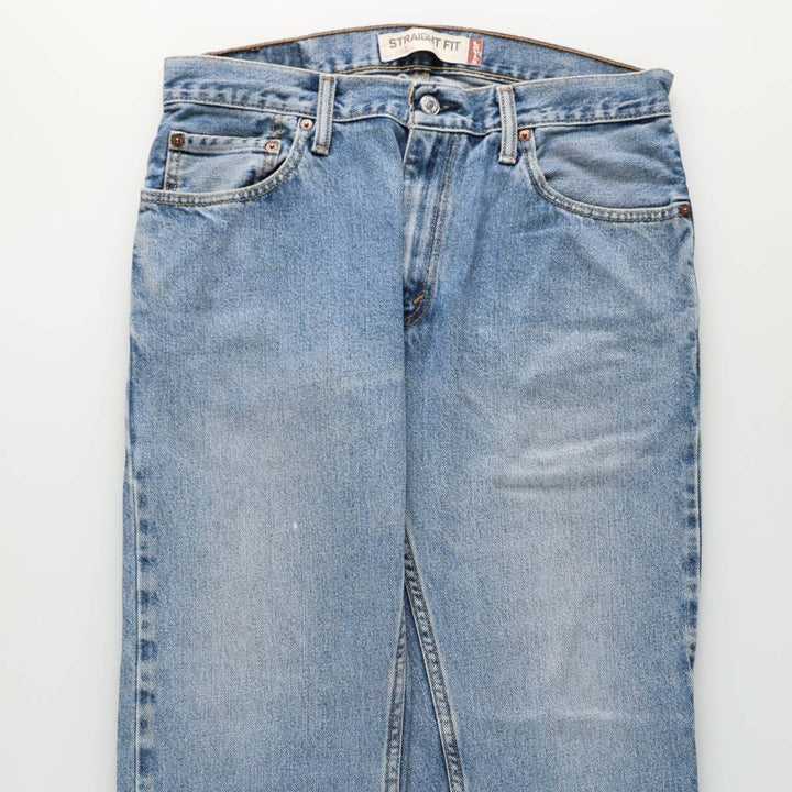 Levi's 505 STRAIGHT FIT tapered denim pants for men, equivalent to w33 cotton blue type Vintage Second Hand