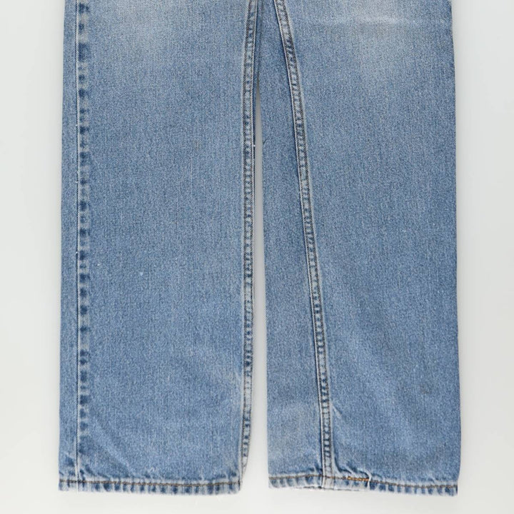 Levi's 505 STRAIGHT FIT tapered denim pants for men, equivalent to w33 cotton blue type Vintage Second Hand