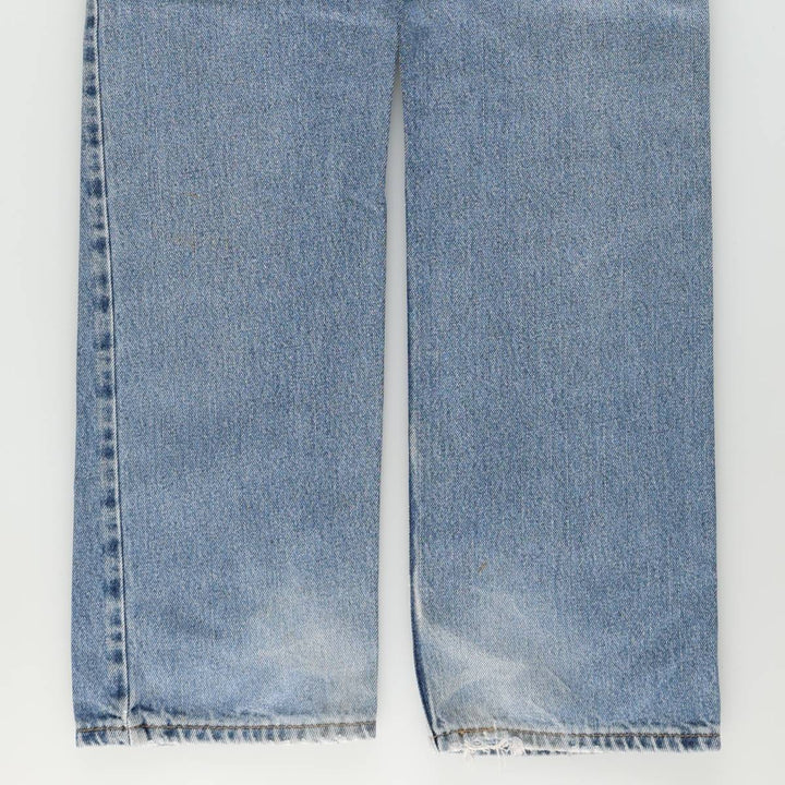 Levi's 505 STRAIGHT FIT tapered denim pants for men, equivalent to w33 cotton blue type Vintage Second Hand