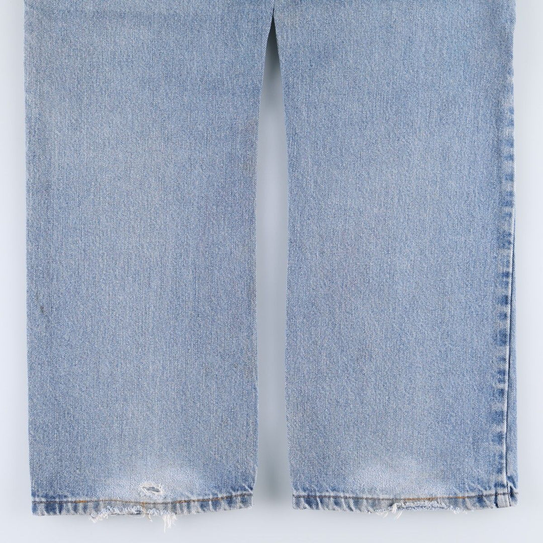 Levi's 505 STRAIGHT FIT tapered denim pants for men, size w34 cotton blue type Vintage Second Hand