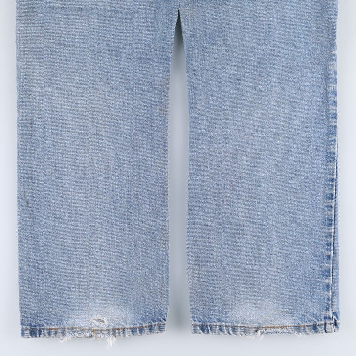Levi's 505 STRAIGHT FIT tapered denim pants for men, size w34 cotton blue type Vintage Second Hand