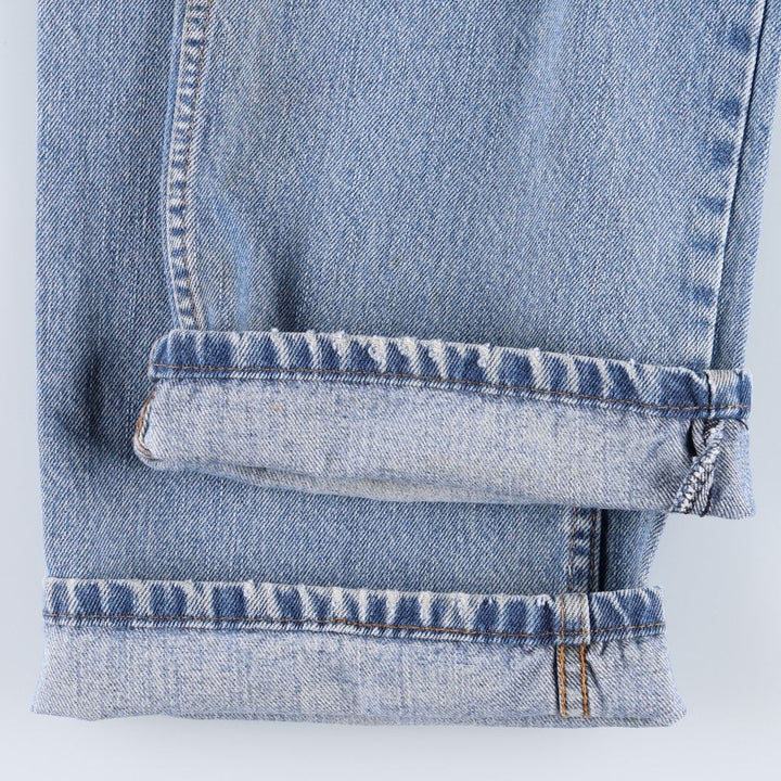 Levi's 505 STRAIGHT FIT tapered denim pants for men, size w34 cotton blue type Vintage Second Hand
