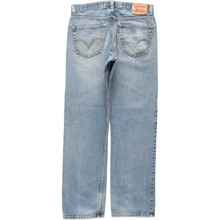 Levi's 505 REGULAR FIT tapered denim pants for men, size w34 cotton blue type Vintage Second Hand