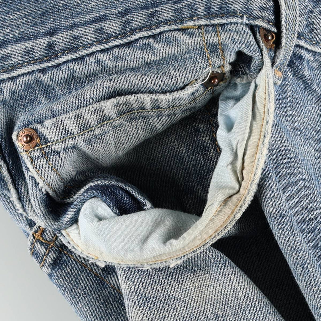 Levi's 505 REGULAR FIT tapered denim pants for men, size w34 cotton blue type Vintage Second Hand