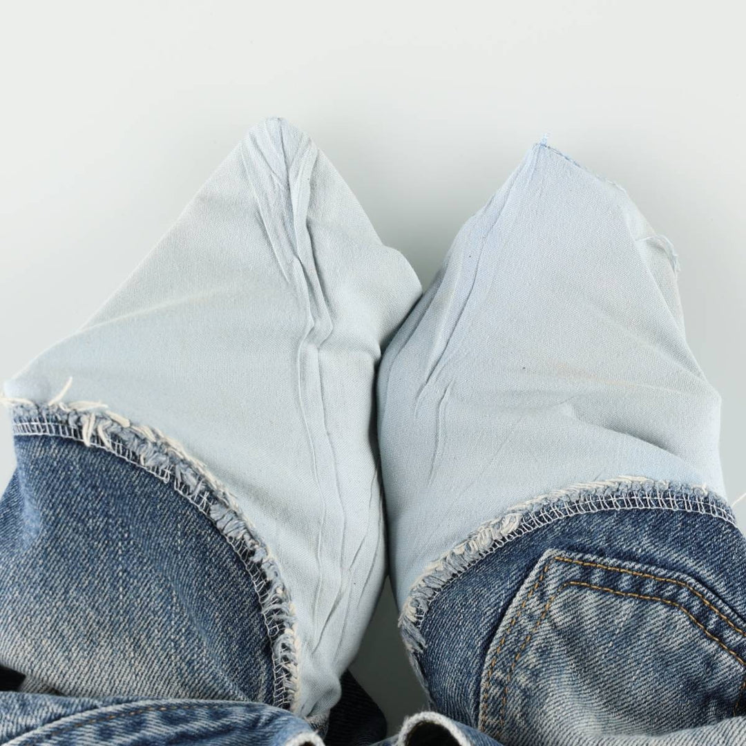Levi's 505 REGULAR FIT tapered denim pants for men, size w34 cotton blue type Vintage Second Hand