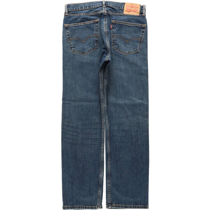 Levi's 505 tapered denim pants for men, size W33 cotton blue type Vintage Second Hand
