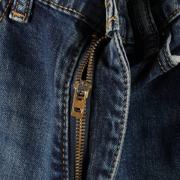Levi's 505 tapered denim pants for men, size W33 cotton blue type Vintage Second Hand