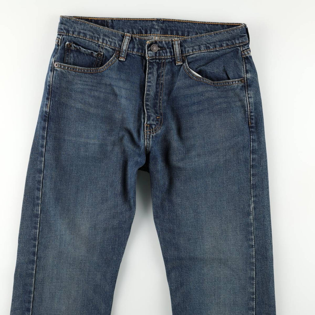 Levi's 505 tapered denim pants for men, size W33 cotton blue type Vintage Second Hand
