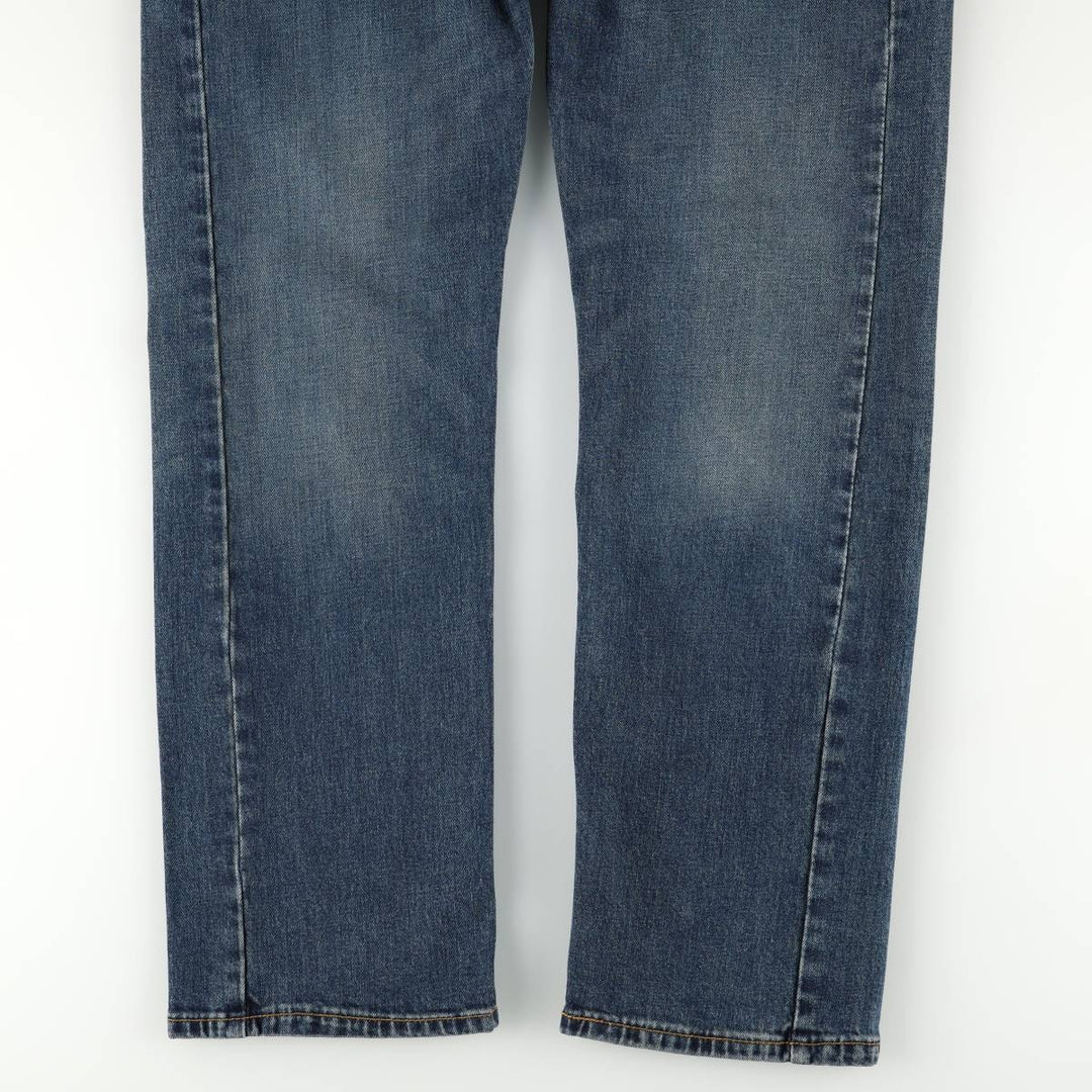 Levi's 505 tapered denim pants for men, size W33 cotton blue type Vintage Second Hand