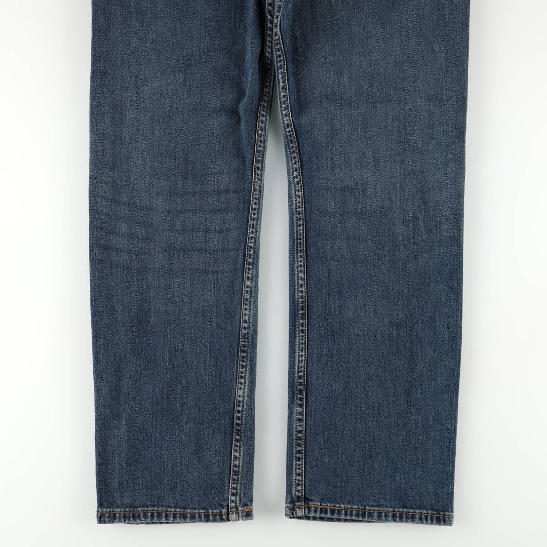 Levi's 505 tapered denim pants for men, size W33 cotton blue type Vintage Second Hand