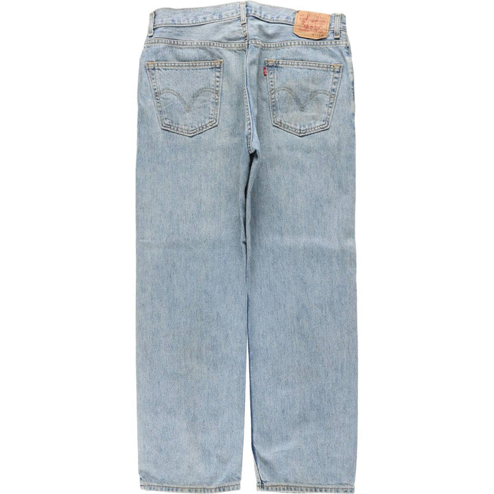 Levi's 505 REGULAR FIT tapered denim pants for men, size w36 cotton blue type Vintage Second Hand