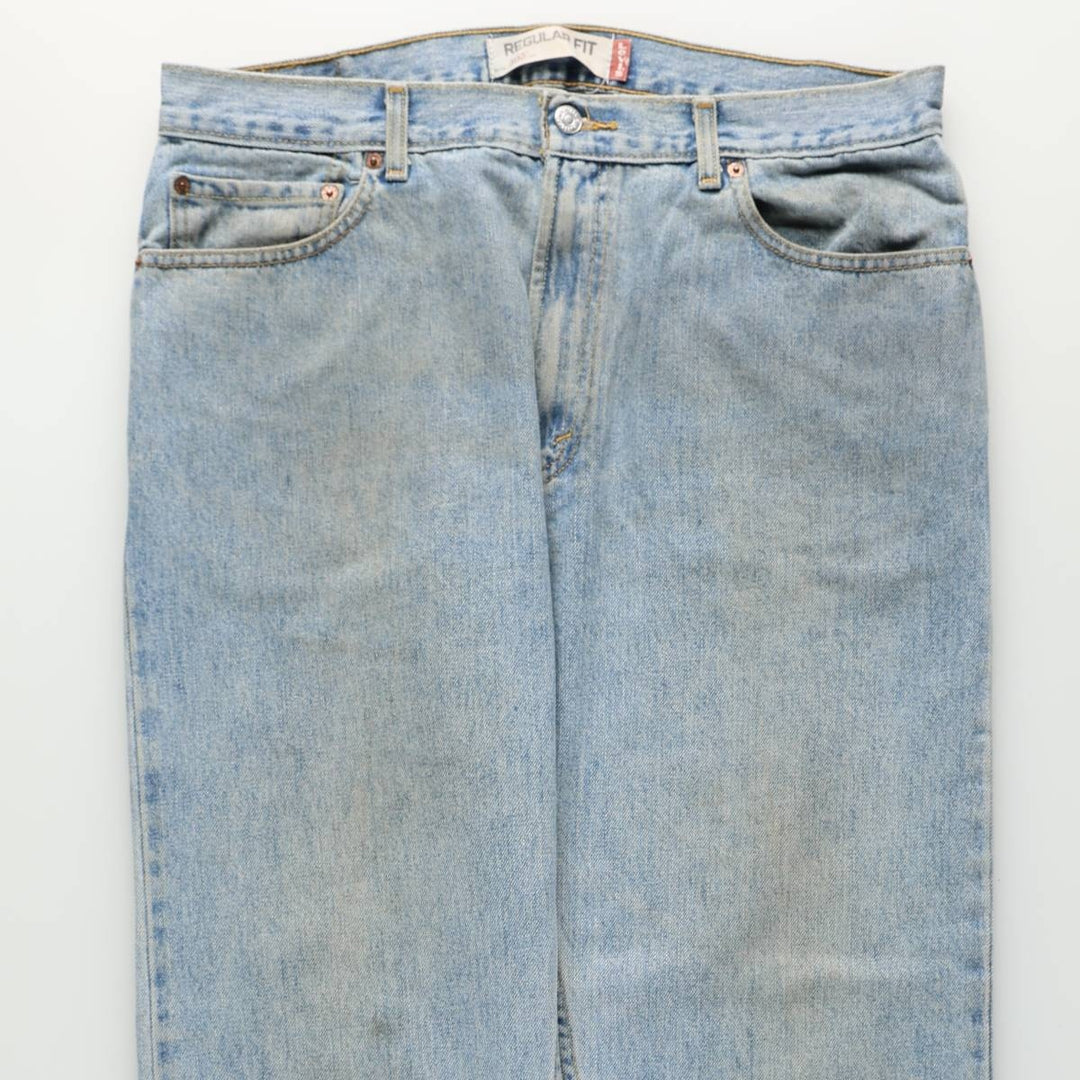 Levi's 505 REGULAR FIT tapered denim pants for men, size w36 cotton blue type Vintage Second Hand